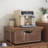 Desktop Coffee Station Organizer, Multifunctional Countertop Storage Shelf with Drawer, Cup Holder & Spice Rack, Kitchen