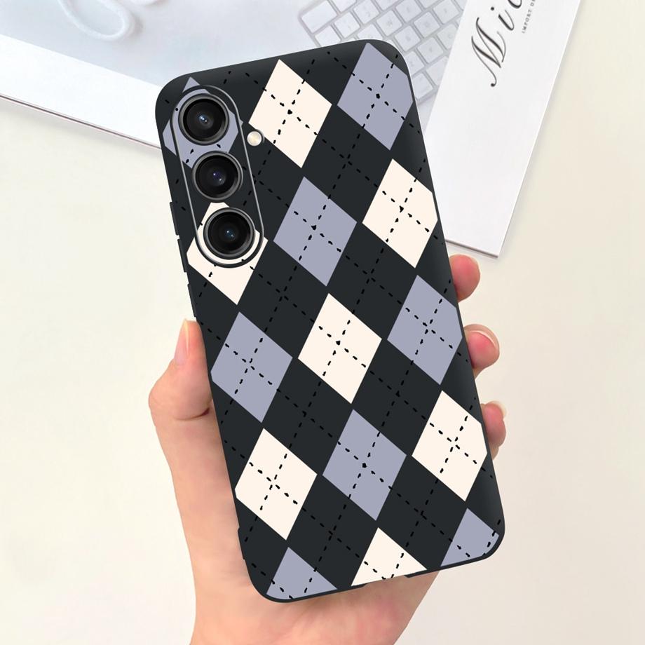 For Samsung S24+ S24 Plus Case Cover Samsung Galaxy S24 Ultra Pro Capa Camera Protector Shockproof TPU Soft Fundas With Pattern