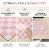 31.5x15.7 Inches Non-slip Waterproof Office Gaming Desk Mat Pink