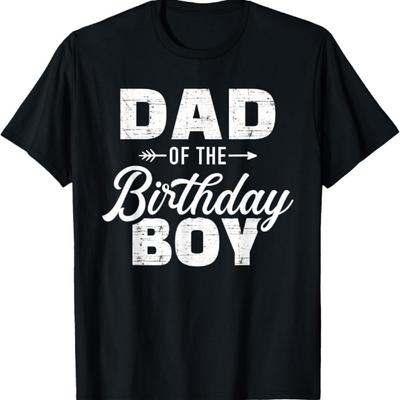 Dad of the Birthday Boy Matching Family Party T-Shirt