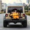 1pc 2D Printed Sunset Guitarist Bonfire Singing Theme Car Tire Cover - Fashionable Spare Tire Protector, Perfect Fit, Easy Installation, Multi-Style A