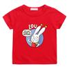Simon Super Coniglio Bambini Piccoli 100% Cotone Stampa Cartone Animato Maglietta 2-12 Anni Moda Morbida Manica Corta Top Casual per la Primavera