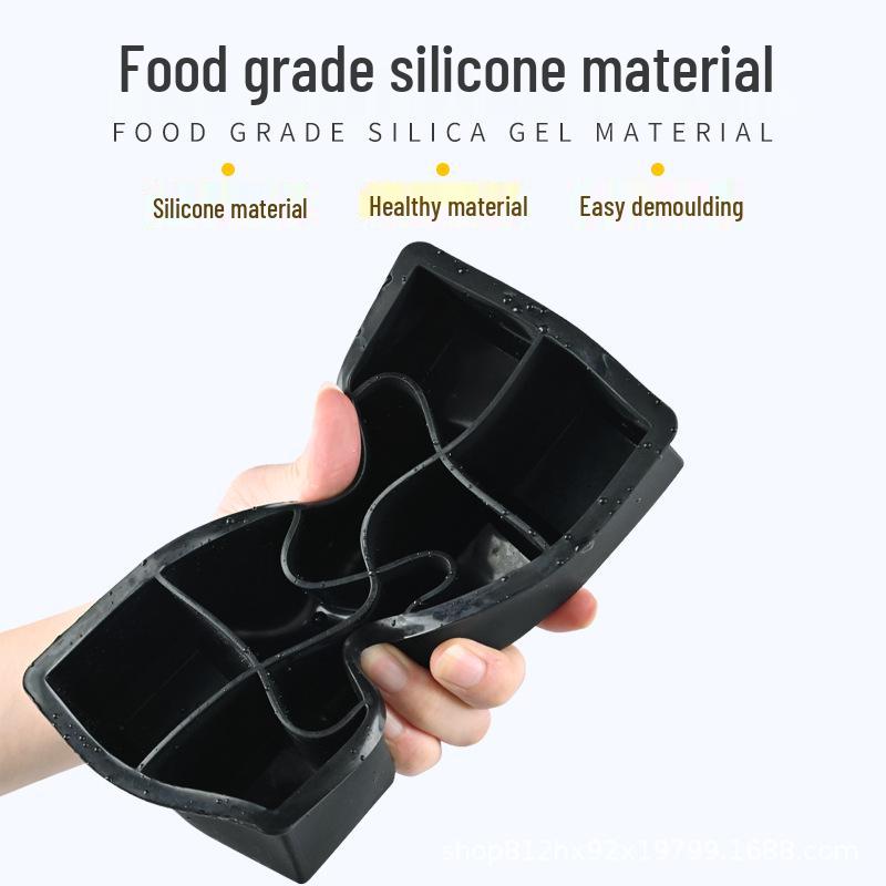 Silicone Ice Cube Tray & Mold: Food-Grade, Spherical & Square Decompression Design for Household Use