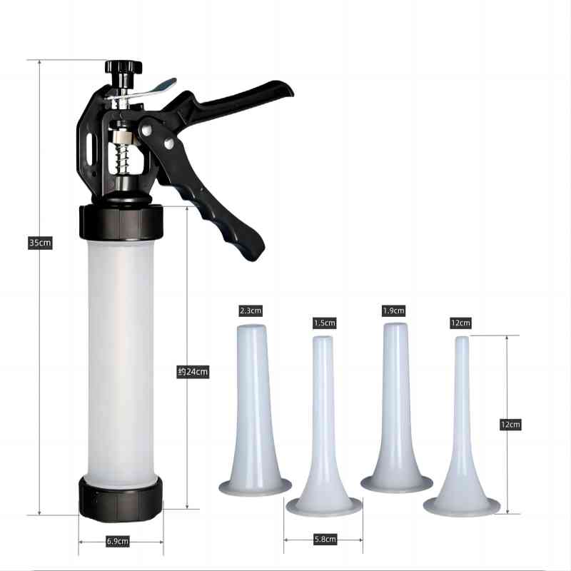 

Manual Sausage Maker Manual Sausage Syringe Sausage Filler Homemade Sausage Stuffing Meat Machine Funnel Sausage Syringe
