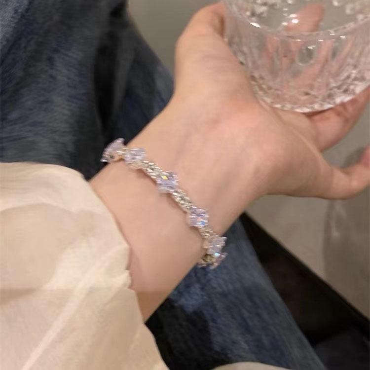 Unique Handcrafted Turquoise Alloy Bracelet Delightful Cute Style Women For