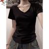 Woodpecker Women's V-Neck Slim Fit Short Sleeve T-Shirt