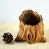 Irregular Tree Stump Shape Imitation Wood Flowerpot Cement Pile Log Planter  Gardening