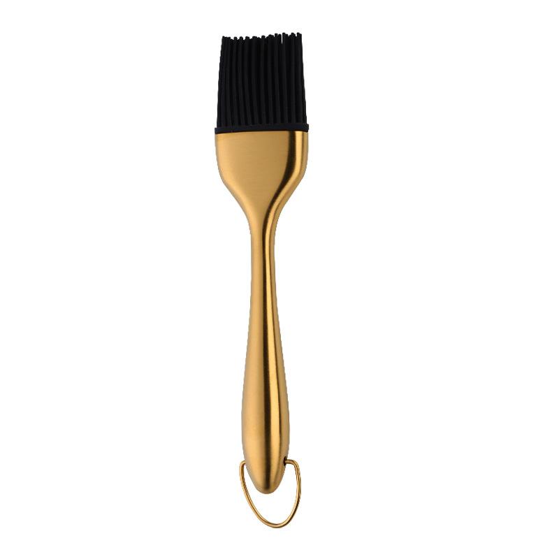 Stainless Steel Silicone Oil Brush, Kitchen Electric Griddle, Pancake Baking, Barbecue Brush, Small Oil Brush
