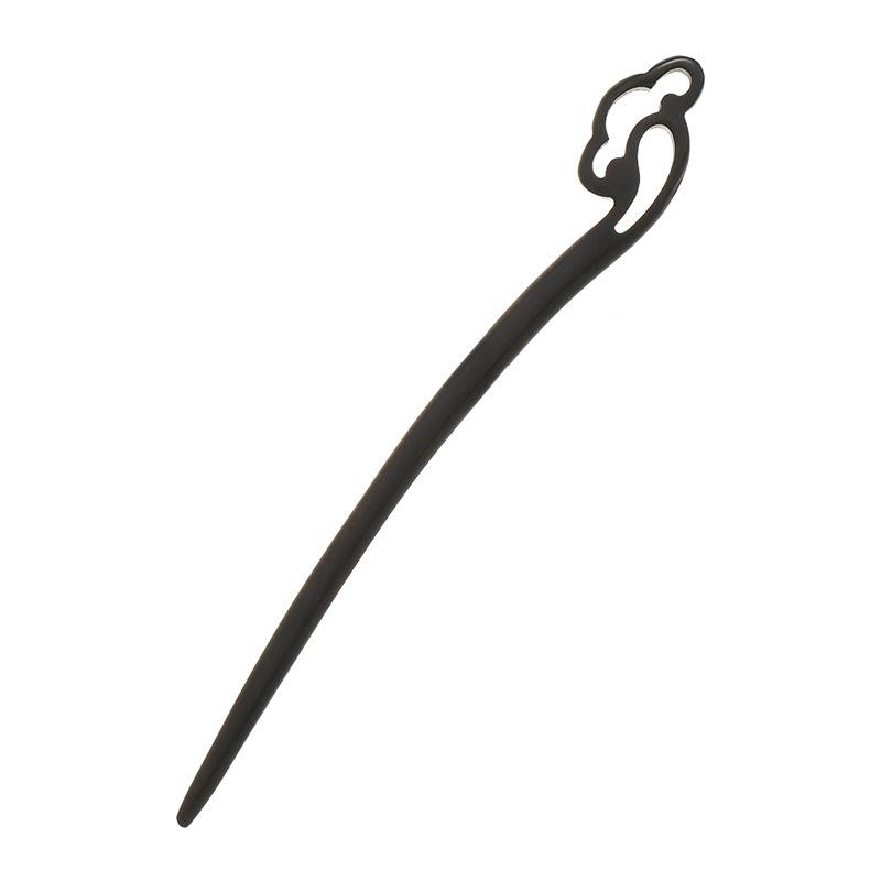 Ebony Hairpin, Ancient Hairpin, Simple Modern Disc Hairpin, Wooden Hairpin, Chinese Hanfu Cheongsam Headdress