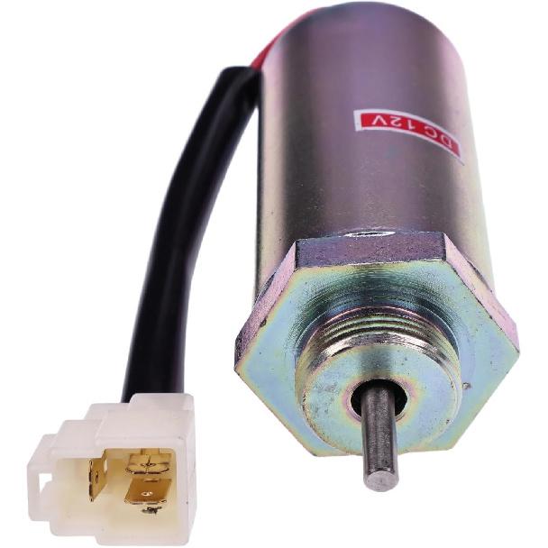 Shut off Solenoid MV1-81 12V compatible with Isuzu Engine 4LE2 3LD1 4LE1 3LD2 compatible with Hitachi Excavator