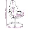 Gaming Chair with Footrest Black and Burgundy Artificial Leather