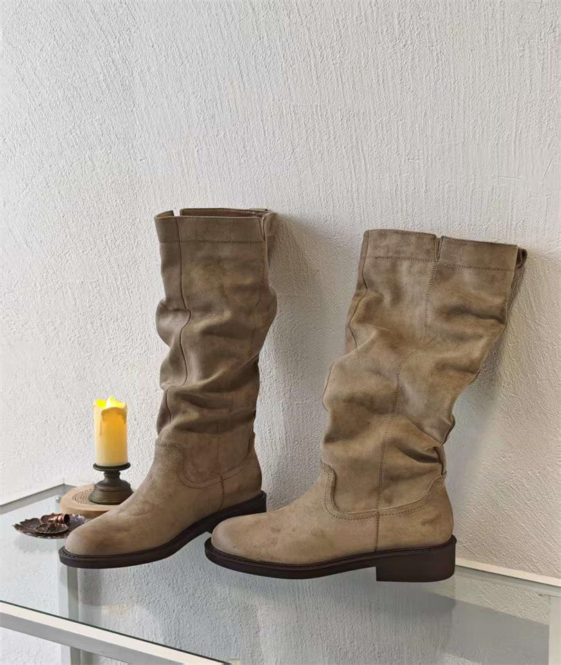 

Виноградная мать зима новые длинные рыцарские сапоги женская одежда высококачественные сапоги-чулки женский повседневный стиль корейская версия сапоги 39