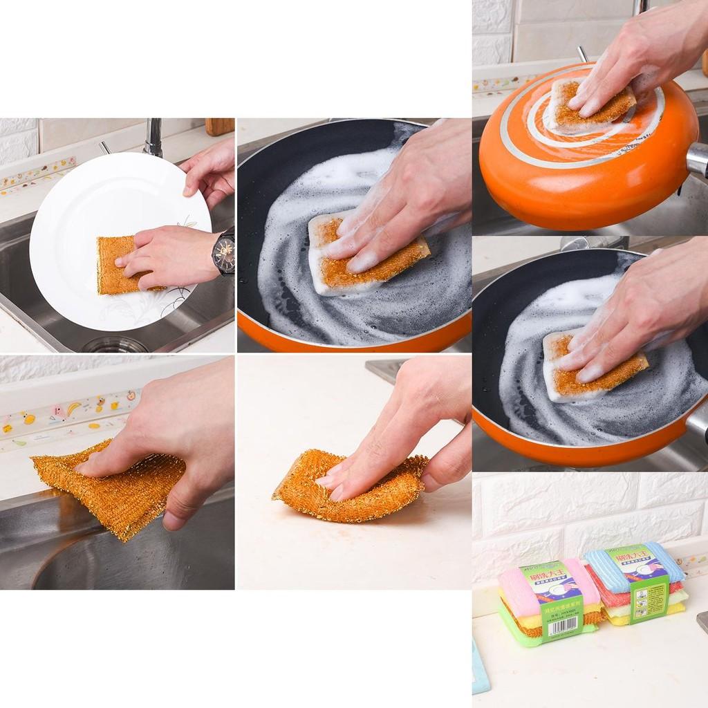 Versatile Dishwashing Brush For Effortless Cleaning With Soft Scouring Pad Design