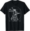 Funny Guitar Player Da Vinci Vitruvian Man Musicians T-Shirt