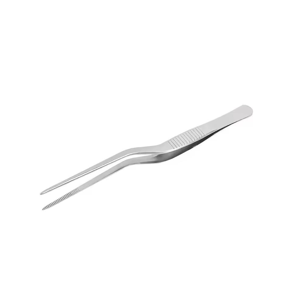 Kitchen Tweezer Utensil BBQ Tweezer Food Clip Kitchen Bar Chief Tong Stainless Steel Portable for Picnic Barbecue Cooking
