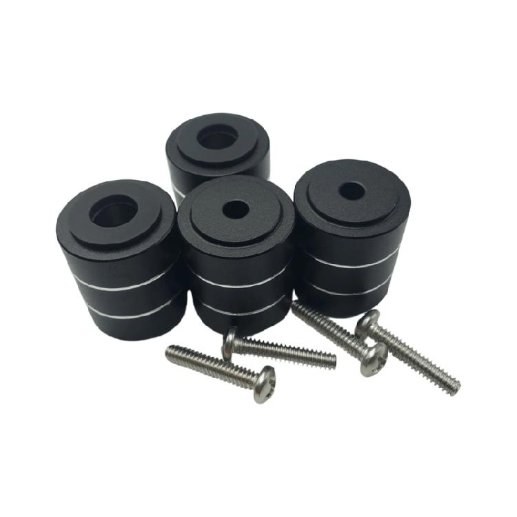 

Aluminum Feet PC Chassis Shock Absorbing Nonslip Vibration Damper Floor Protector Shock Absorbing Foot Pad Replacement чорний
