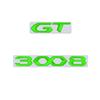 SQOB1 For Peugeot 3008 GT Car 3D Metal Letters Logo Badge Decals Sticker Car Auto Rear Trunk Alphabet Emblem Styling Stickers
