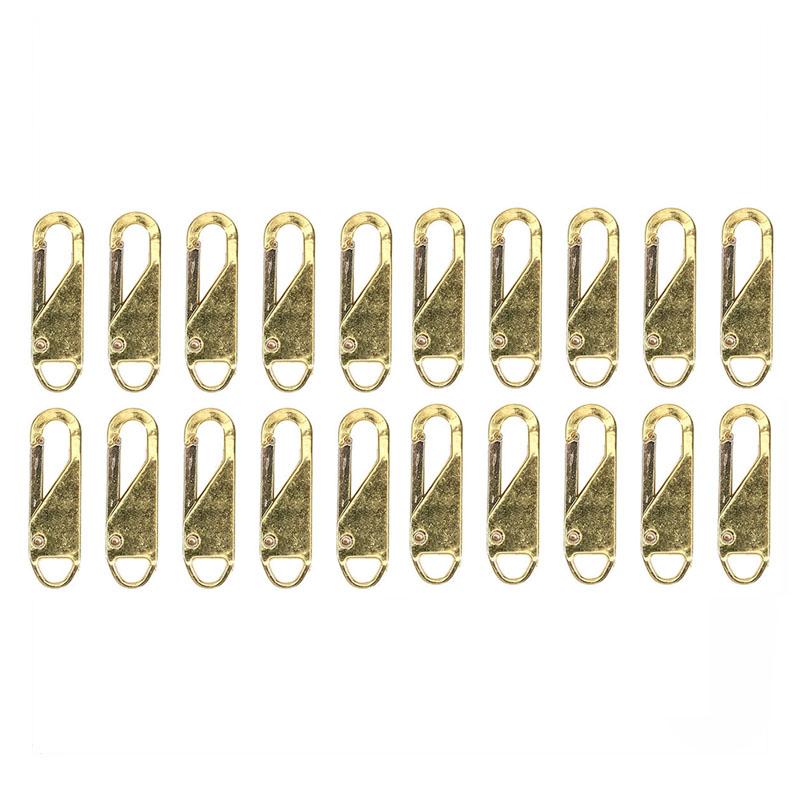 20pcs Universal Replacement Zipper Slider Puller Instant Repair Bag Replacement Bad Buckle Travel Suitcase Head DIY Sewing Craft