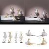 Beautiful Resins Ballerinas Statue Ballet Dancer Figurine Dancing Girl Sculpture for Artistics Home and Office Decors