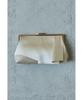 Shiny Tuck Clutch Party Satin F [niana] Bag, Bag, Lamé Handbag, Beige,