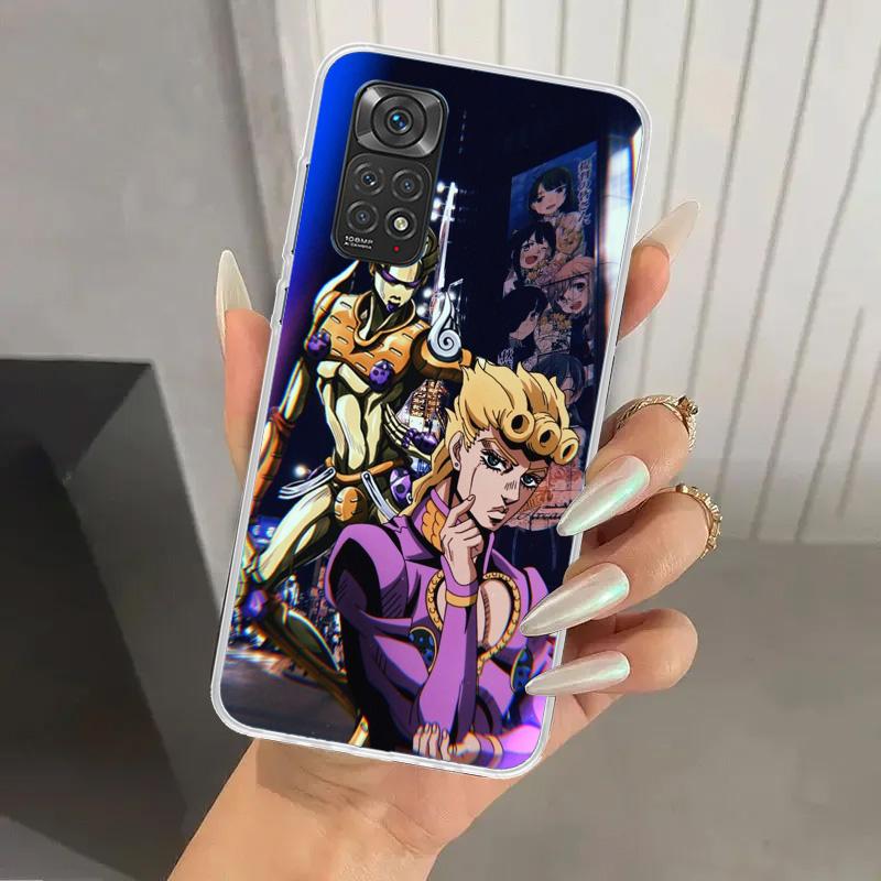 JoJo Bizarre Adventure Golden Wind Phone Case for Xiaomi Redmi Note 15 14 14S 13 12S 12 Pro 11S 11 Plus 11T 11E 10S Soft Funda P
