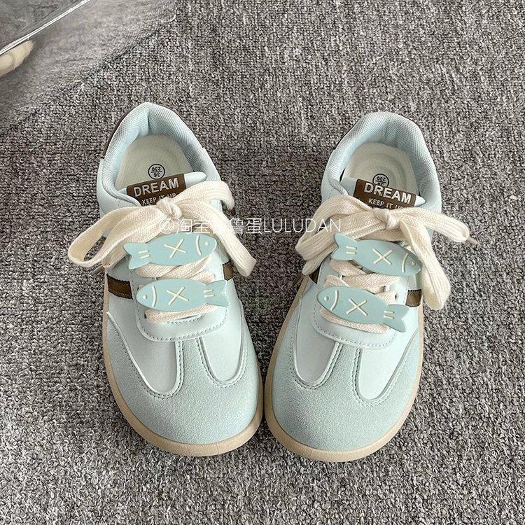 Spring thick-soled new breathable chic shoes retro German training shoes