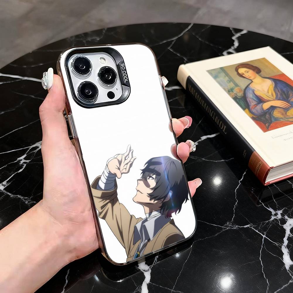 Bungo Stray Dogs  Phone Case For iPhone 17,16,15,14,13,12,11 Plus,Pro Max,XS,Colored Silver Plated Inside Cover