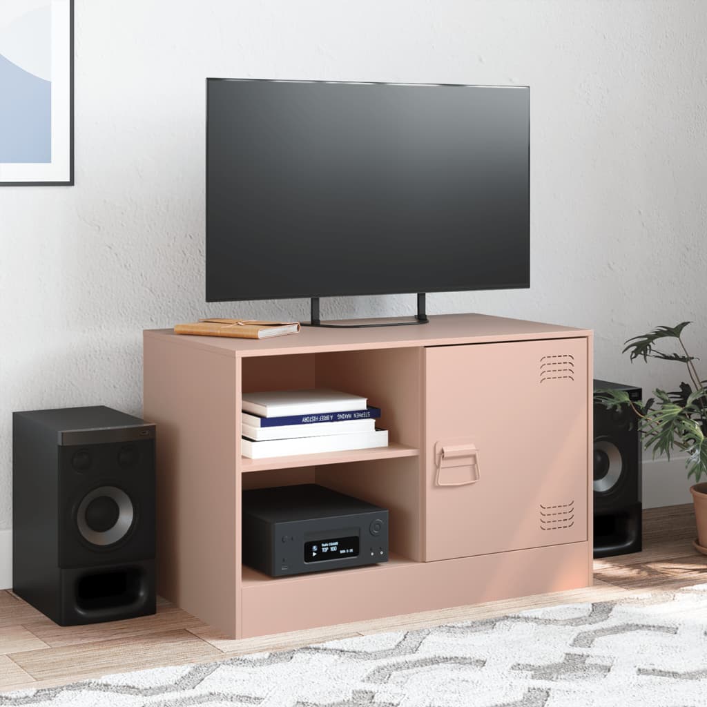 Vidaxl Szafka Pod Telewizor, Różowa, 67X39X44 Cm, Stalowa