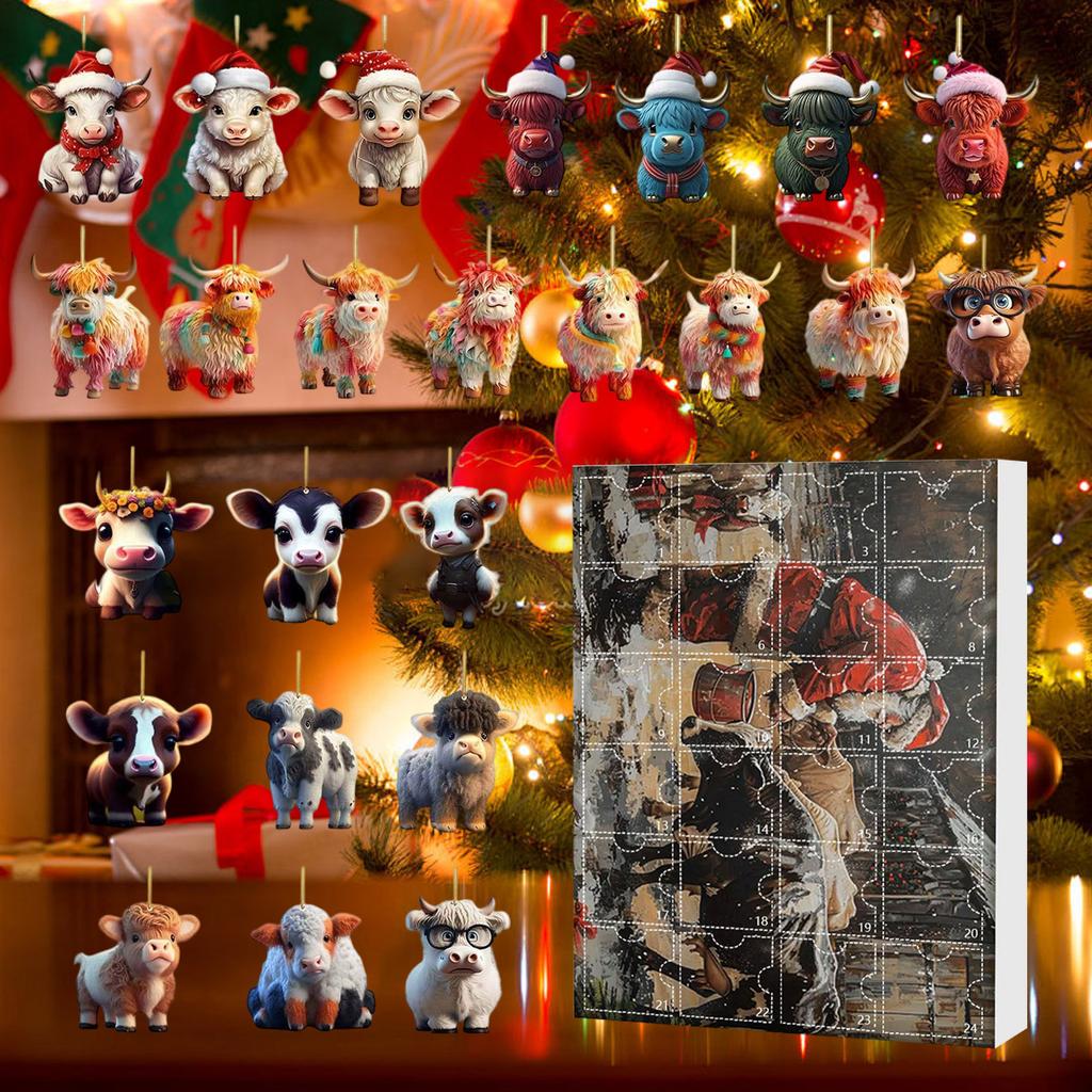 Advent Calendar Contains 24 Gifts, Cute Figures Doll Advent Calendar, Countdown Calendar With Surprise Toys, Collectible Figures Gift For Kids