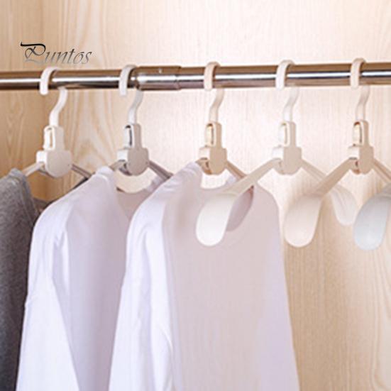 10Pcs Foldable Plastic Clothes Hangers Foldable Design Stable Durable Load-Bearing Design Not Easily Deformed Clothes Drying Racks