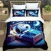 Cute Cartoon Snoopy Bedding Sets Exquisite Bed Supplies Set Duvet Cover Bed Comforter Set Bedding Set Luxury Birthday Gift