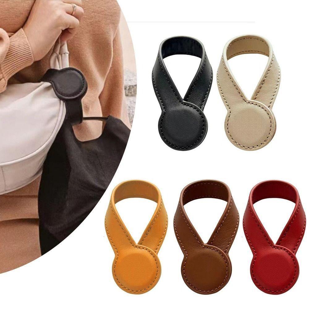New Powerful Magnet Magnetic Hat Clip PU Leather Portable Leather Hat Holder Solid Color Hat Keeper Clip Travel