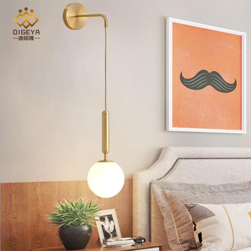 Bedroom night lamp kinkiet living room wall background wall decoration hallway hallway creative mirror;