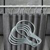 Gourd-Shaped Curtain Hooks, Stainless Steel, 109pcs for Home/Hotel