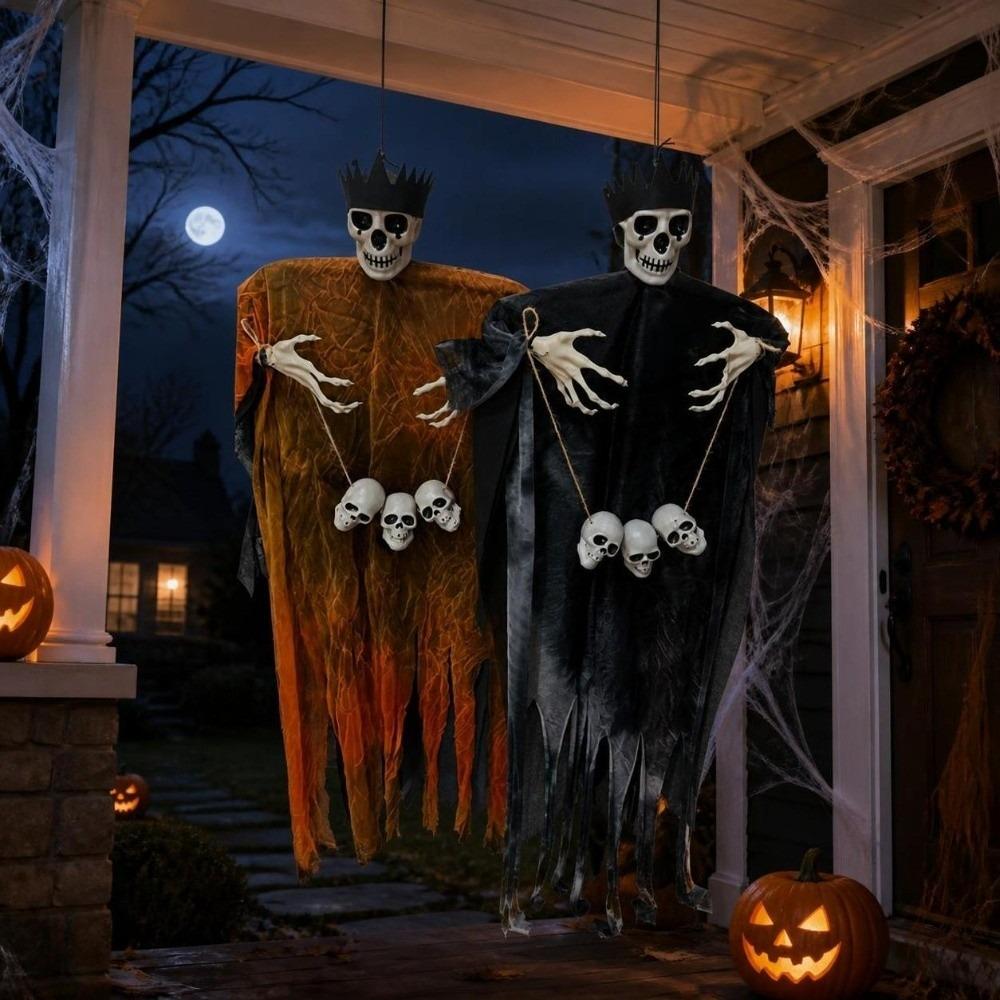 Skull Props Halloween Decoration Pendant Haunted House Decoration  Halloween Party