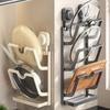 Household Storage Cutting Board Rack Suction Cup Multi-function Pot Lid Rack Wall-mounted Punch-free Kitchen Storage Shelf