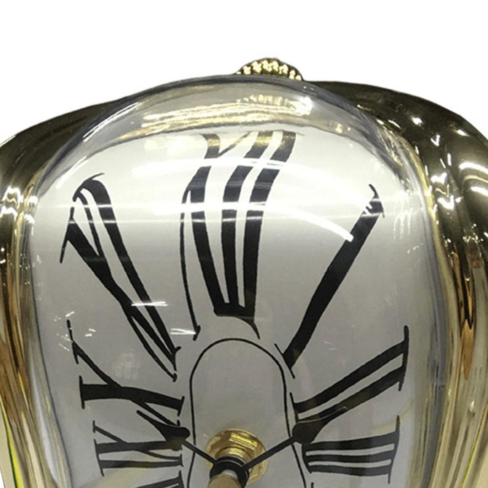 Surreal Melting Wall Clock Artistic Design Salvador Dali Inspired Distorted Timepiece for Unique Home Decor