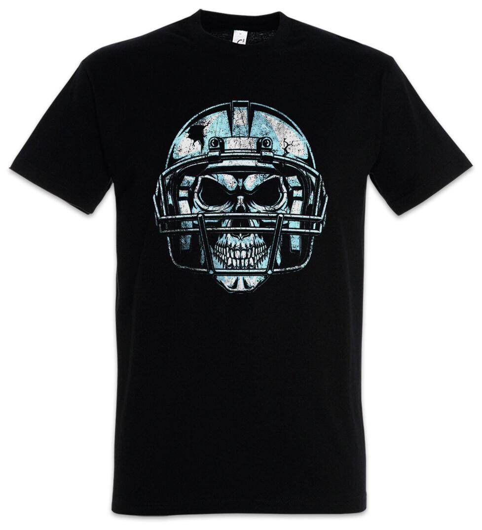 American Football Skull T-Shirt Player Passion Love Addiction Ball Helmet XL