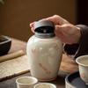 Nordic Alloy Lid Ceramic Sealed Jar Large Capacity Nut Tea Canister Food Candy Storage Container Decorative Jar Home Decoration