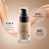 Lass Natural Serum Foundation, Luminous Matte Finish Aqua Base, With SPF 30+, Hyaluronic Acid & Salicylic Acid 0.15%, No Sillicons & Paraben, No Ar