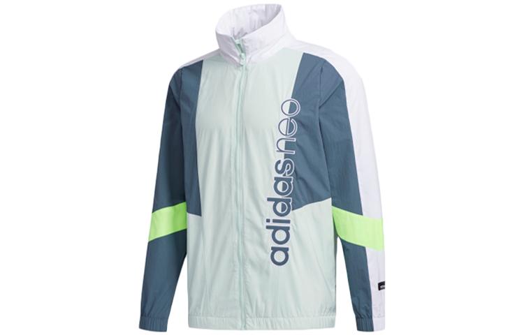 Adidas Neo Jackets Men s Symbol Green Stand Collar Moderate Other FN6528 L