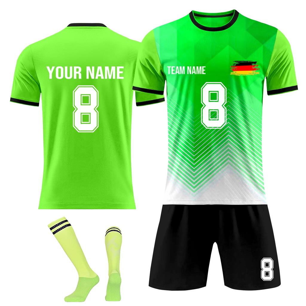 Personalised Shirts Kit Mens Girls With Name Number Custom Football Jerseys For Boys Training Suit