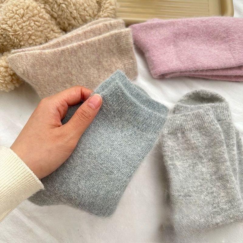 Women Leisure Comfortable Socks 5 Pairs New Autumn Winter Plush Thick Warmth Fashionable Versatile Women Socks