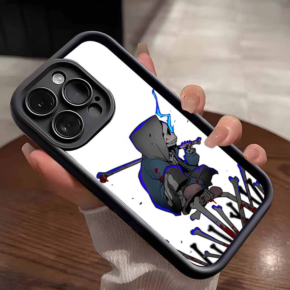Sans Undertale Handyhülle Für IPhone 17 Pro Max 15 Pro 16 14 Plus 12 13 Mini 11 Pro Stoßfeste Weiche Hülle