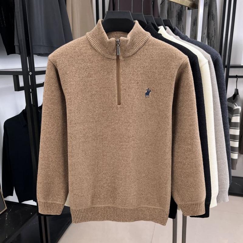 Men's Winter High Neck Knit Sweater