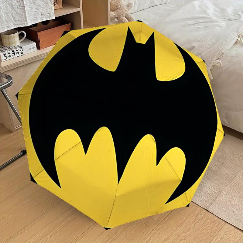 1PC Warner Batman Logo Umbrella-8-Rib Reinforced, Automatic Open, Lightweight & Durable-A69