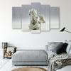 Stampa su tela a 5 pannelli Angelo Beige