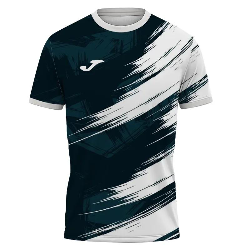 

3D printed color striped T-shirts, men s and women s color pattern T-shirts, summer short-sleeved tops, sports T-shirts 6XL