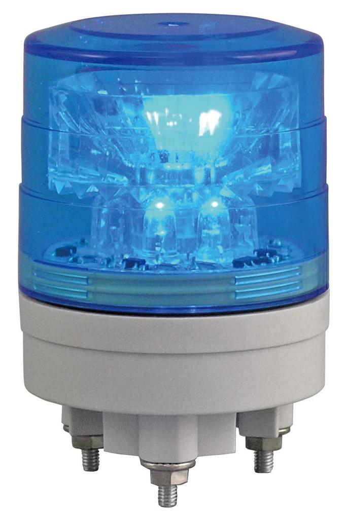 NIKKEI LED Rotating Beacon, 24V, Blue, with Control Input, 0.09kg, VL04S-024AB