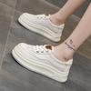2025 New Style Women's Vulcanize Shoes with Increased Height and Thick Bottom for Casual Sports with  Single Shoes